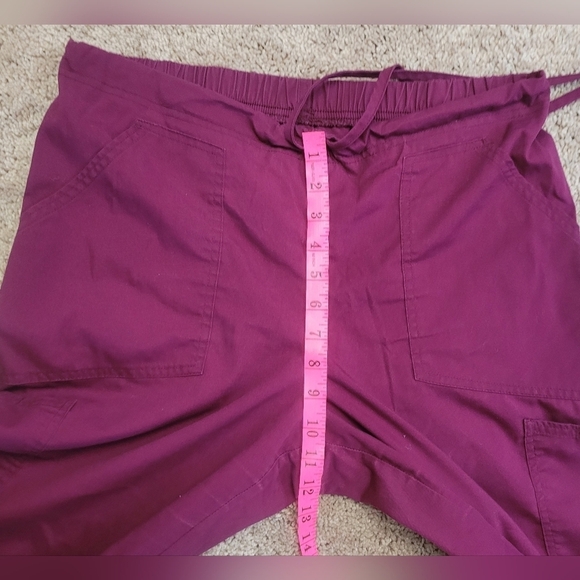 Scrubstar Burgundy Wine Scrub Pants - Size M - Picture 6 of 8